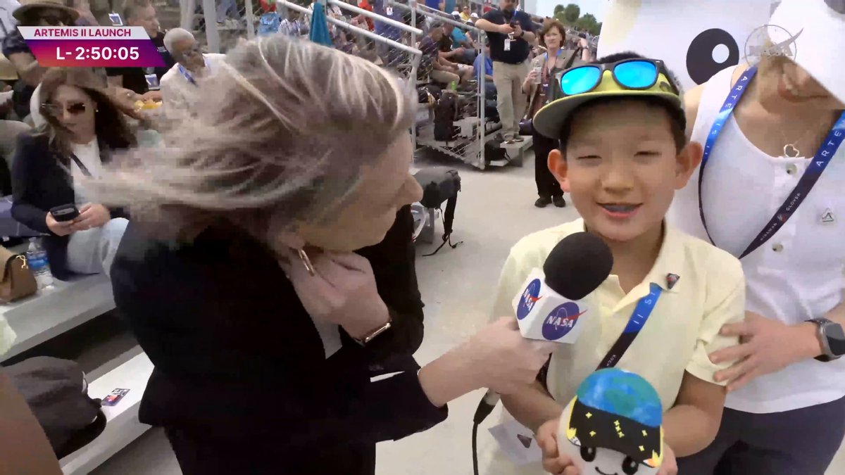 California student Lucas Ye describes how he felt when he found out his submission won the Moon Mascot contest to design the zero gravity indicator for the Artemis II mission.