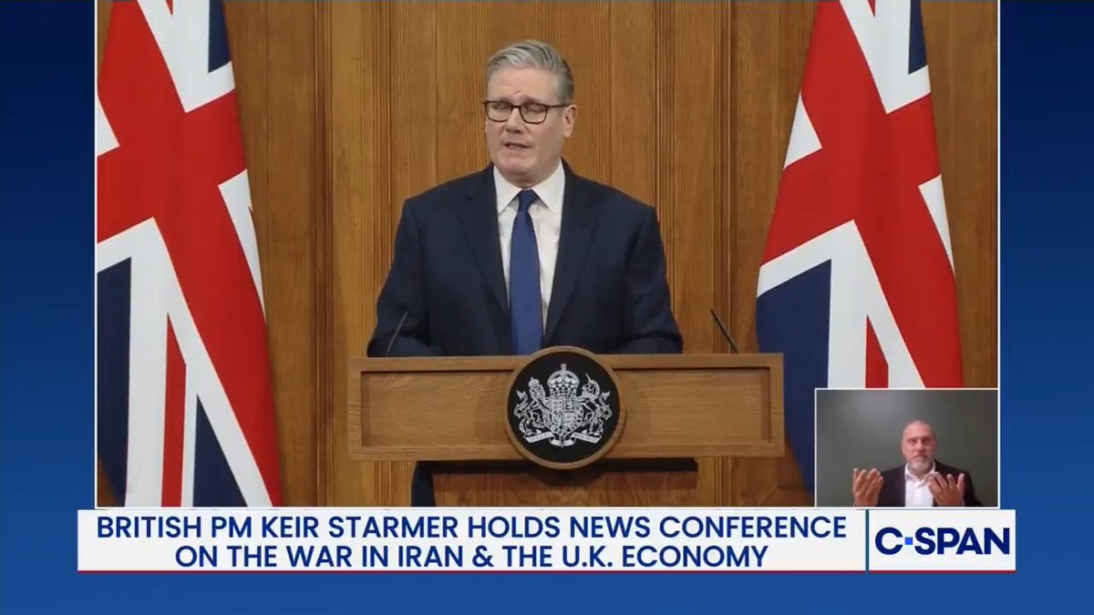 British PM Keir Starmer: "It is increasingly clear that as the world continues down this volatile path, our long-term national interest requires closer partnership with our allies in Europe and with the European Union."
