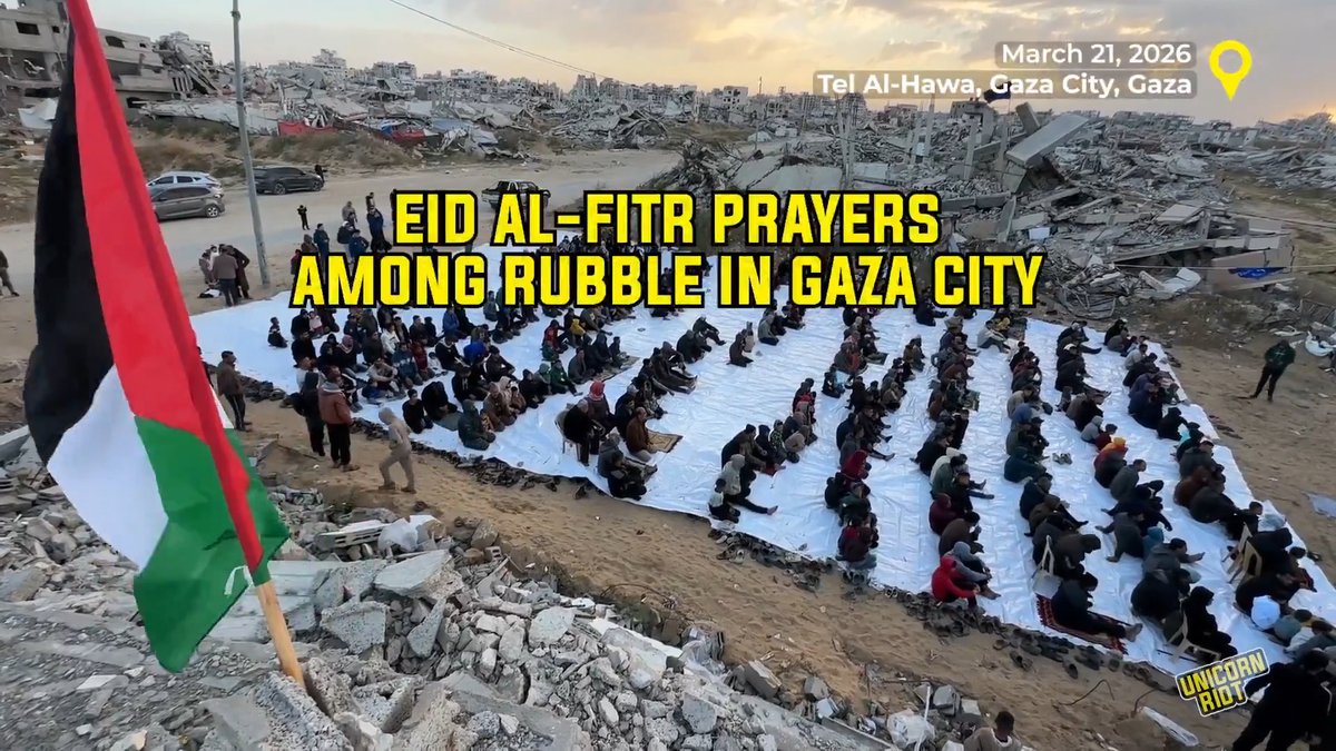NEW: Eid Among the Rubble in Gaza Kneeling for prayer among the rubble of buildings destroyed by Israel, displaced Palestinian families in Gaza City shared in an atmosphere of much-needed relief complicated by the ongoing struggle of genocide and mourning.