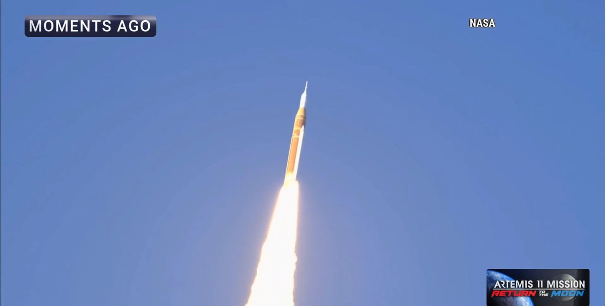 LIVE: #ArtemisII launches from Kennedy Space Center. Watch the historic liftoff: