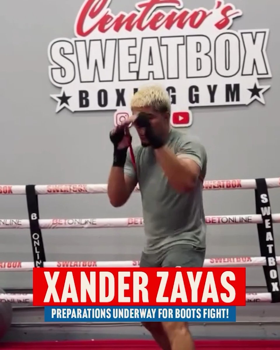 Xander Zayas putting in that work ahead of his WBA and WBO junior middleweight title defense against Jaron ‘Boots’ Ennis on June 27th live on DAZN 😤 🇵🇷