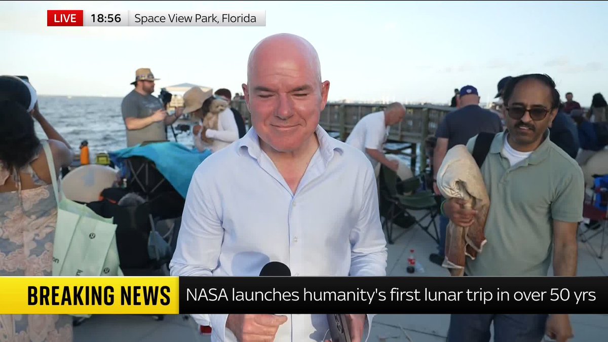 "The most miraculous thing that humanity can do." Sky's James Matthews speaks to space fans in Florida after watching the Artemis II rocket successfully launch. Read the latest on our live blog ➡️ 📺 Sky 501, Virgin 602, Freeview 233 and YouTube