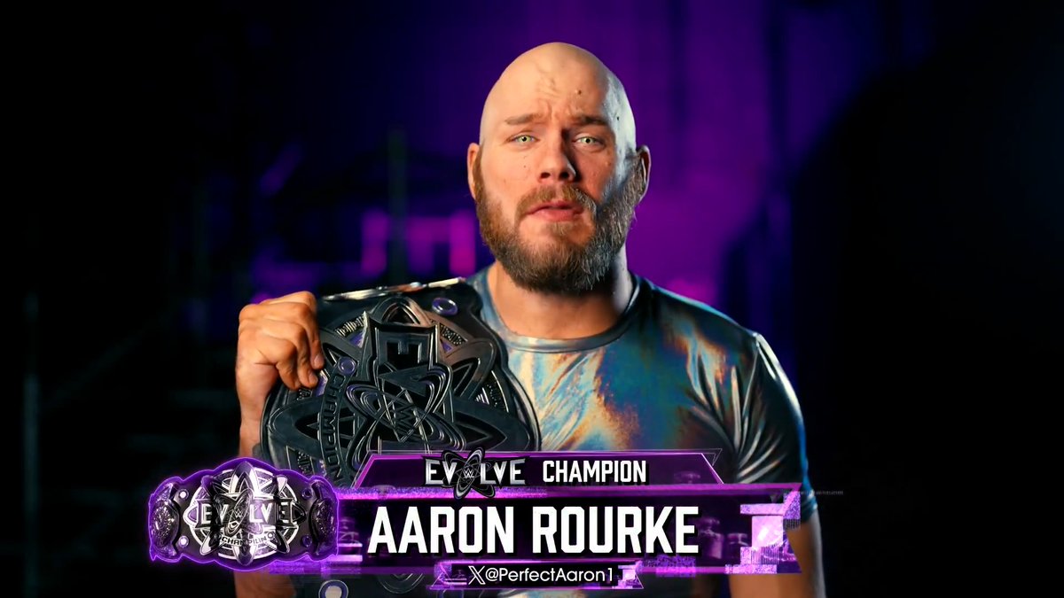 Let Evolve Champion Aaron Rourke 🏳️🌈 get you ready for a WILD night ahead of #WWEEvolve! Don't miss #WWEEvolve streaming tonight at 8 ET/ 5 PT only on Tubi! ▶️: