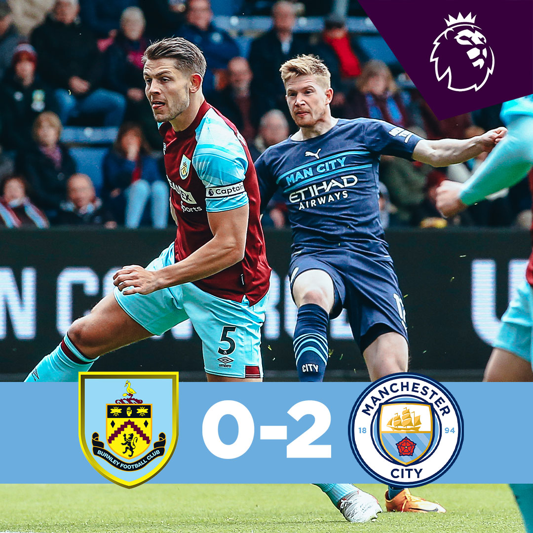 #OnThisDay: Burnley 0-2 #ManCity [2022] ⚽️ [5'] Kevin De Bruyne ⚽️ [25'] Ilkay Gündogan