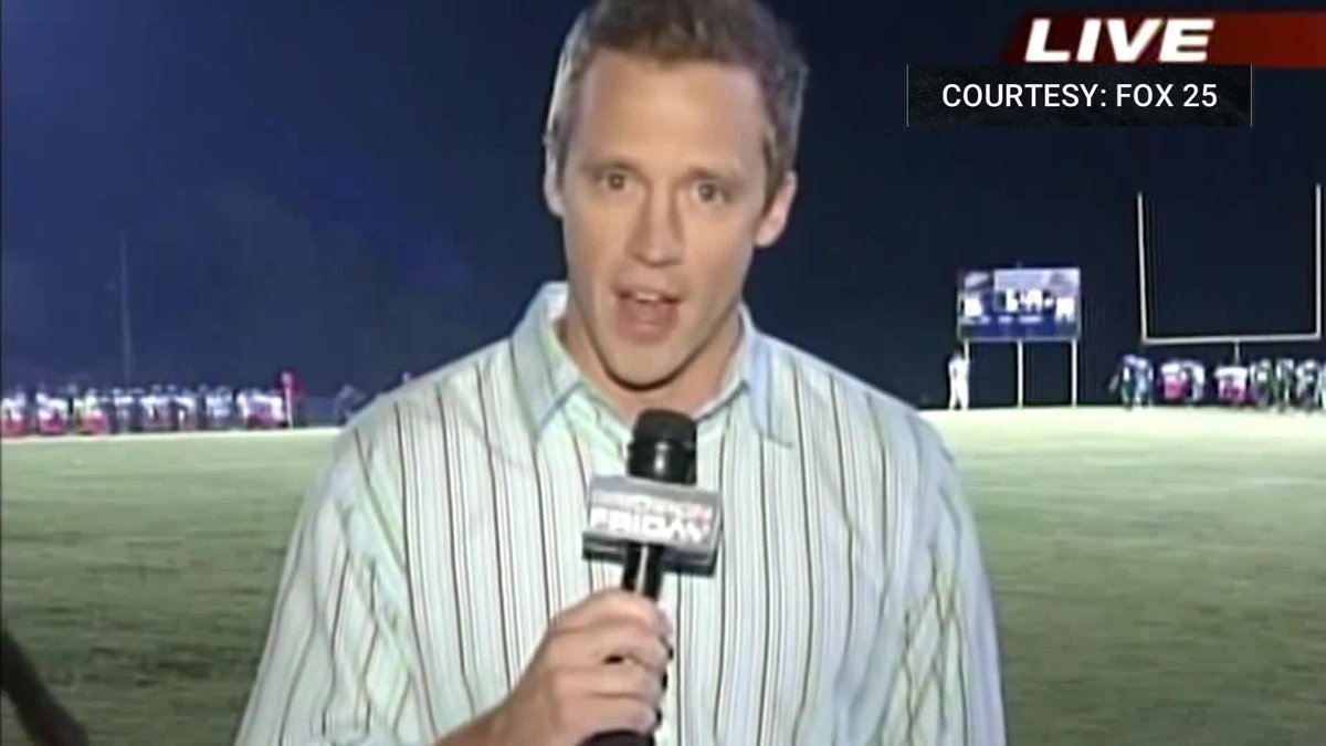 Not sure if this is a joke... this is REALLY a young Liam McHugh from humble beginnings in sports broadcasting 😅