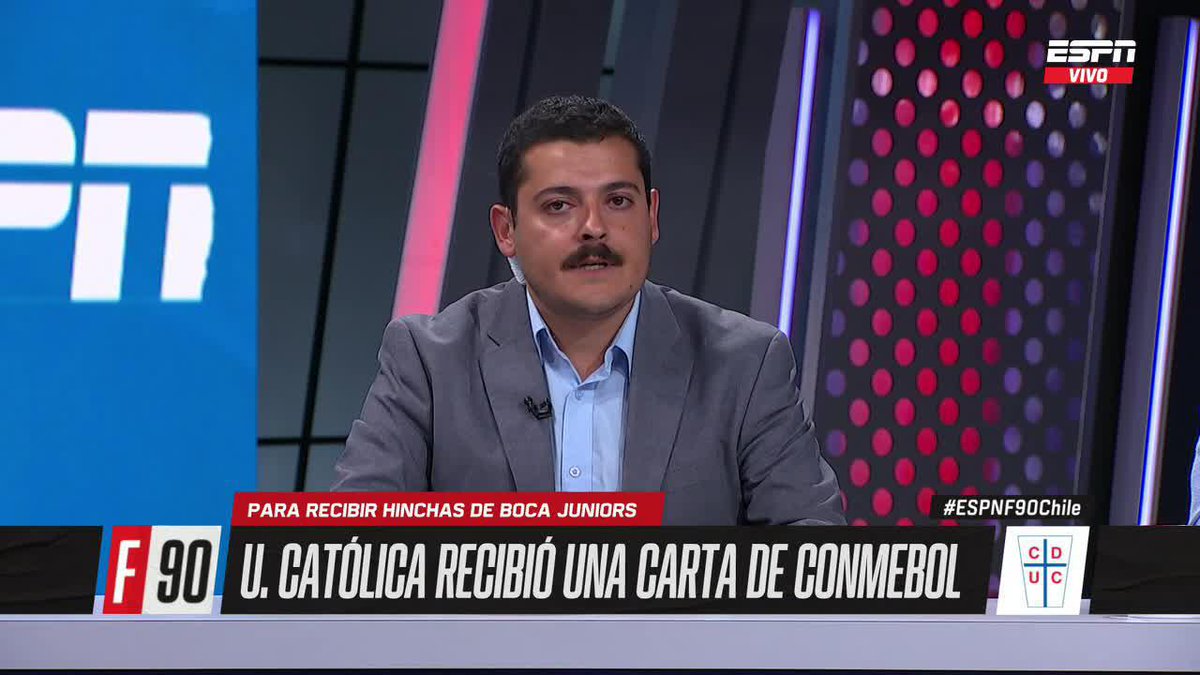 ¿EL UC-BOCA SE CAMBIA DE LOCACIÓN? Mario Sabag cuenta todas las novedades respecto a la teleserie entre la U. Católica y Boca Juniors, duelo pactado para este 7 de abril en el Claro Arena y que podría cambiar de sede. ▶️ Mira #ESPNF90Chile en el Plan Premium de #DisneyPlus