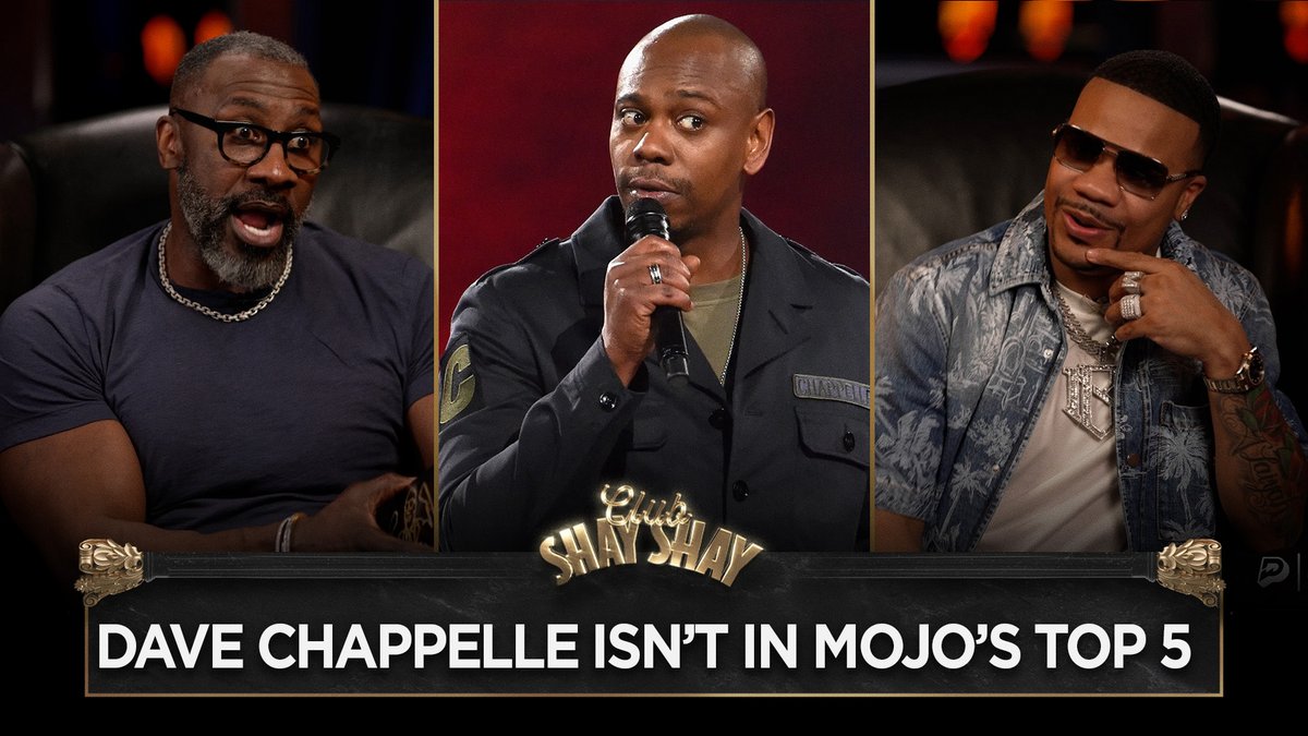 Dave Chappelle Isn’t In Mojo Brookzz's Top 5 Comedians Of All Time List "I love David Chappelle. Dave Chappelle have you thinking about stuff that you ain't thought about. Sometimes, when I watch comedy, I don't wanna think, I just wanna laugh." - mojobrookzz