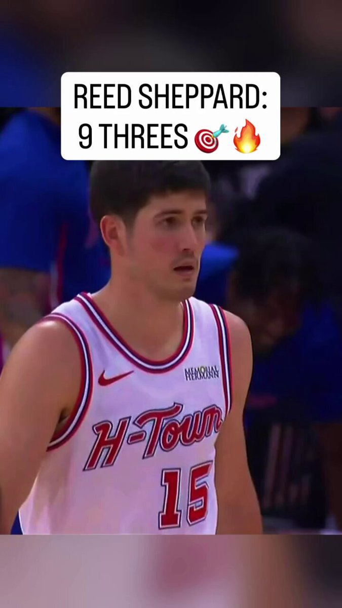 🪣 27 PTS 🪣 9-14 FROM DEEP (career-high) Reed Sheppard was on a heater vs. the Bucks 🔥