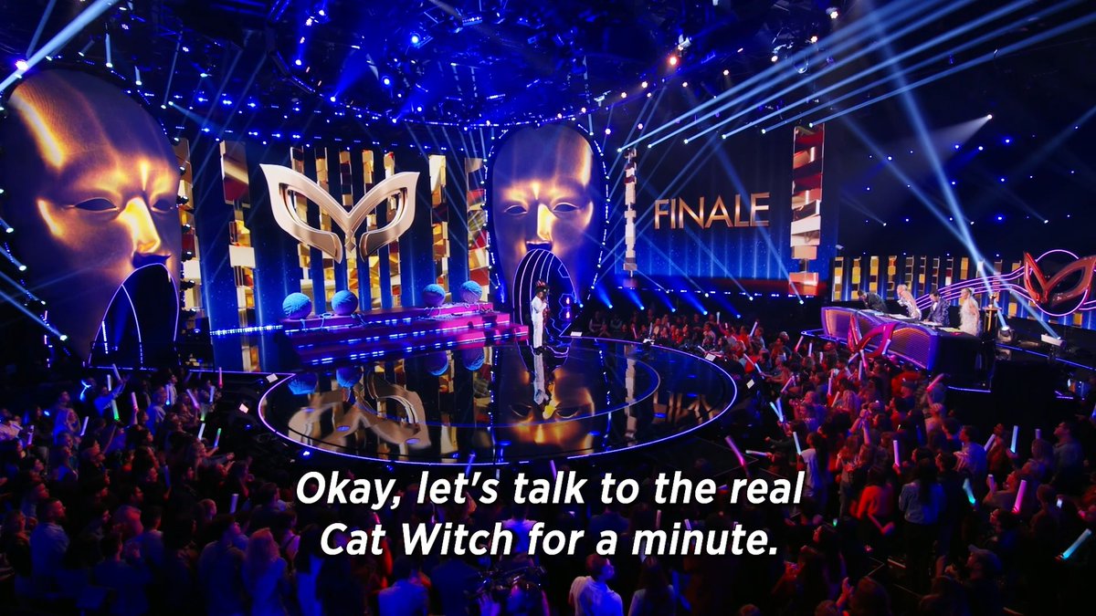 Our girl Kylie has had the panel fooled for so long! Will Rita convince the others of her real identity? 👀 #CatWitchMask #TheMaskedSinger