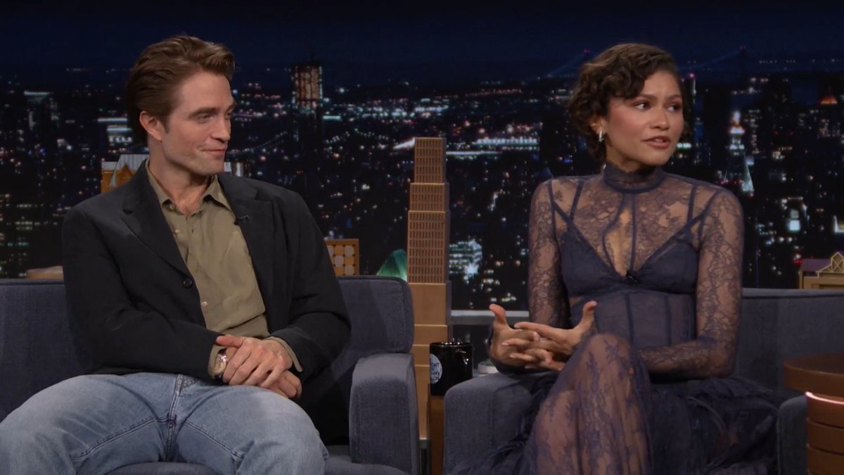 .Zendaya and Robert Pattinson talk their new film The Drama. #FallonTonight