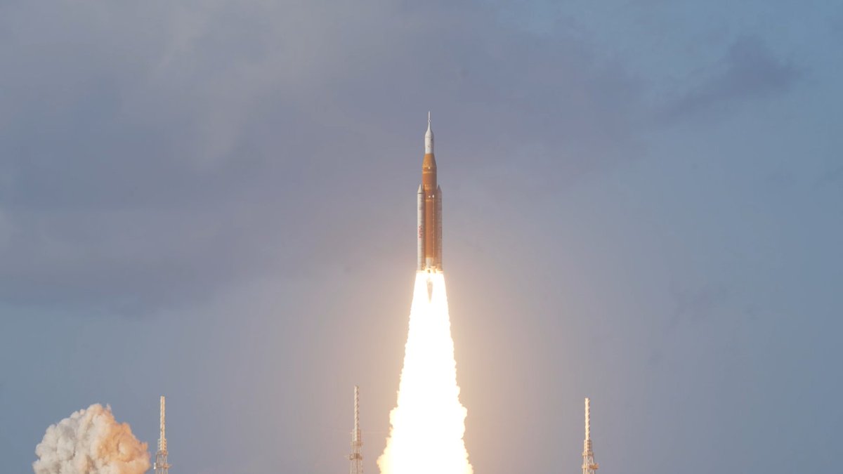 The NASA Artemis II Space Launch System successfully lifted off on April 1 from NASA's Kennedy Space Center's Launch Pad 39B. Astronauts Reid Wiseman, Victor Glover, Christina Koch and Jeremy Hansen are aboard the Orion spacecraft and on course for NASA's first crewed lunar flyby since the Apollo missions.