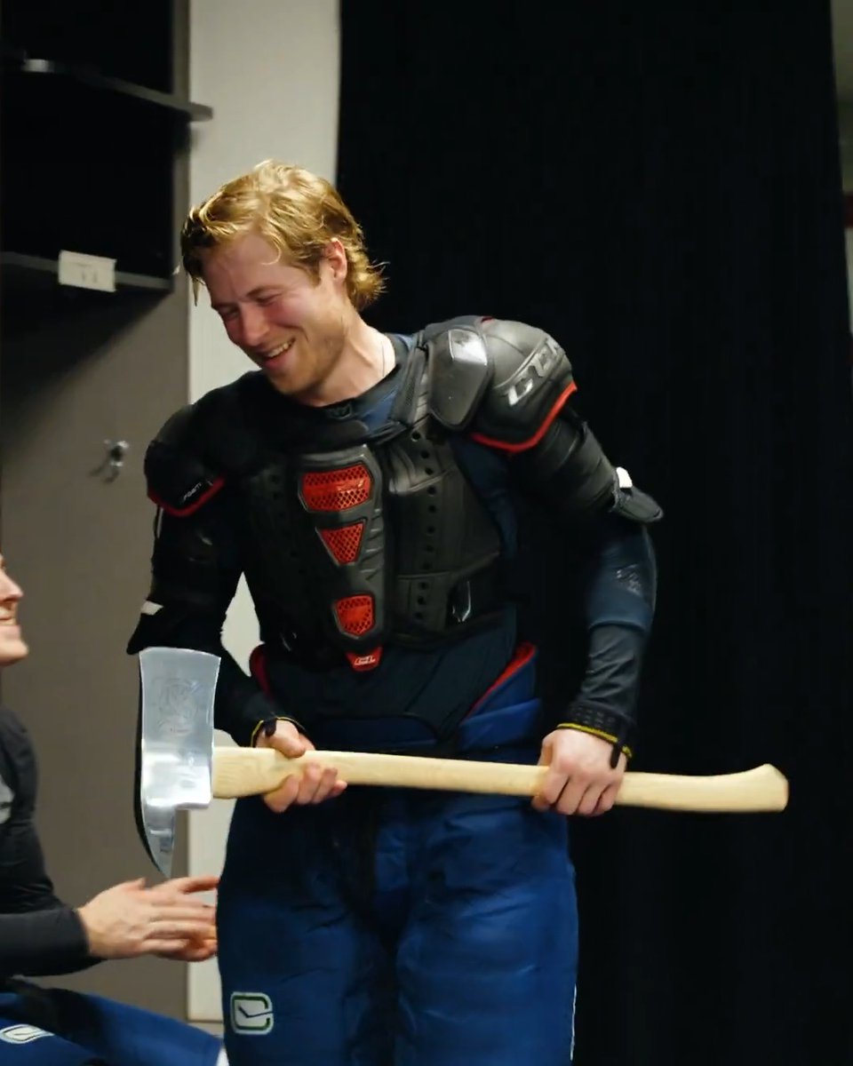 Hatty goes well with an axe. 🪓