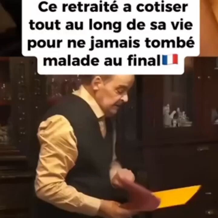 Ce retraité a côtisé toute sa vie à la Sécu et pour ses assurances habitation + auto. Il n’a jamais eu de problème. Il a alors le sentiment d’avoir tout perdu Un jour, il trouve la solution pour récupérer son investissement. (Pour l’équipe "Notes de la Communauté" -1er degré-, c’est un sketch de Groland)