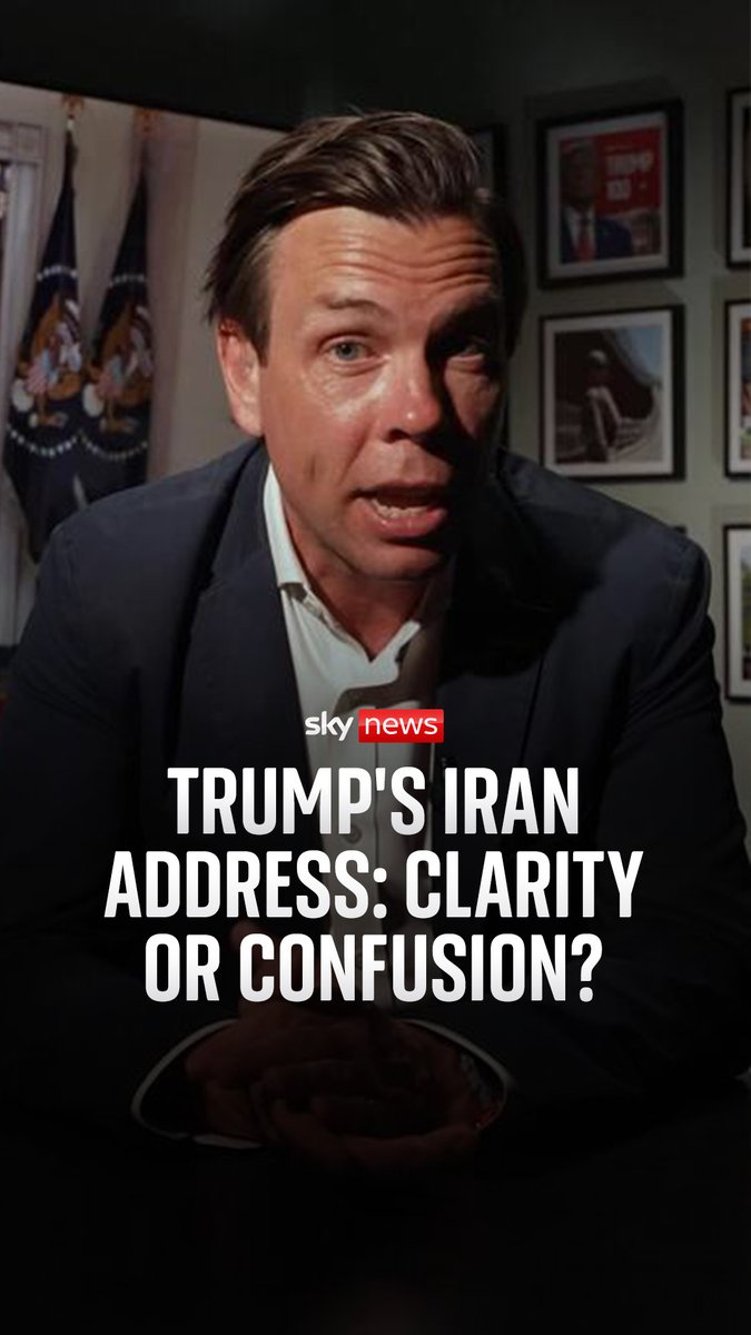 Sky's Mark Stone analyses the latest from Donald Trump's address to the nation. Iran war latest: