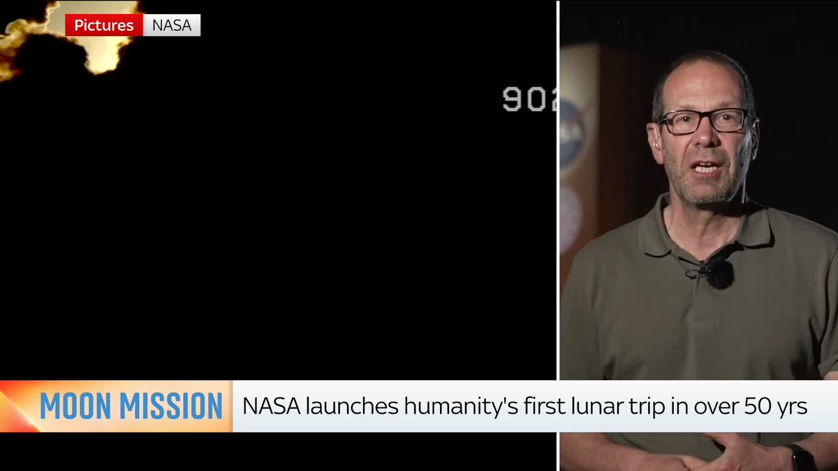 "You really feel that rumble in your chest, that crackle in your ears." Science Correspondent Thomas Moore shares what it was like to watch the Artemis II launch live from Florida. Artemis II mission: 📺 Sky 501 and YouTube