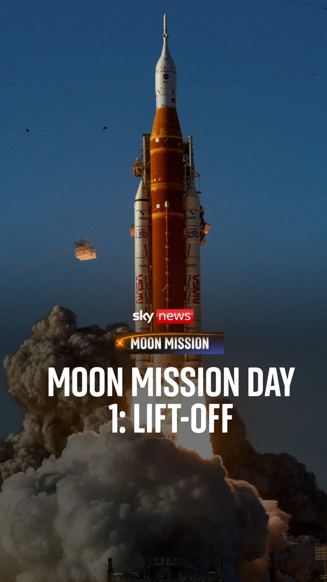 NASA's first crewed mission around the moon in more than 50 years has taken off. Sky's science correspondent, Thomas Moore, talks us through day 1 from the launch site