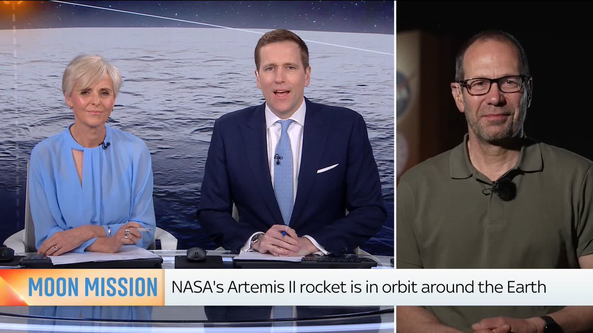 "This is the beginning of a new era of space exploration" Thomas Moore joins Anna Jones &amp; Wilfred Frost from Kennedy Space Centre to talk about the launch of NASA's Artemis II mission 🚀