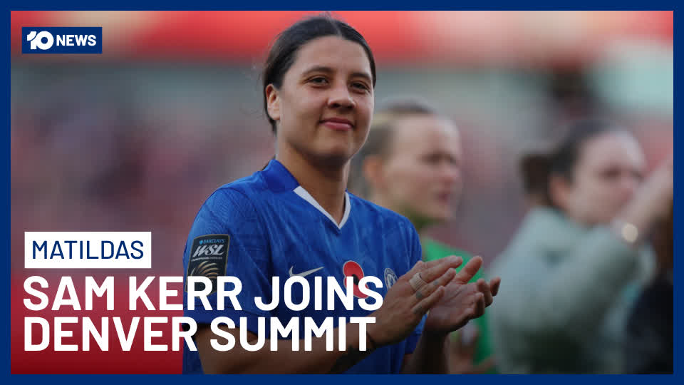 10 News can exclusively reveal tonight that Sam Kerr will be swapping Chelsea for Colorado & will once again play in the US. The striker has signed with Denver Summit FC, and will leave the UK at the end of the Women's Super League season | Sam Kerr Denver Summit FC 10 Sport