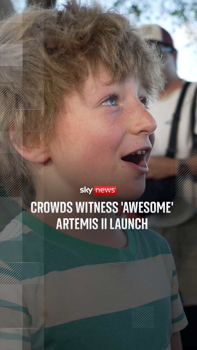 Sky's James Matthews was in Florida for the historic Artemis II launch, and spoke to those who'd flocked to see it in person. Latest: