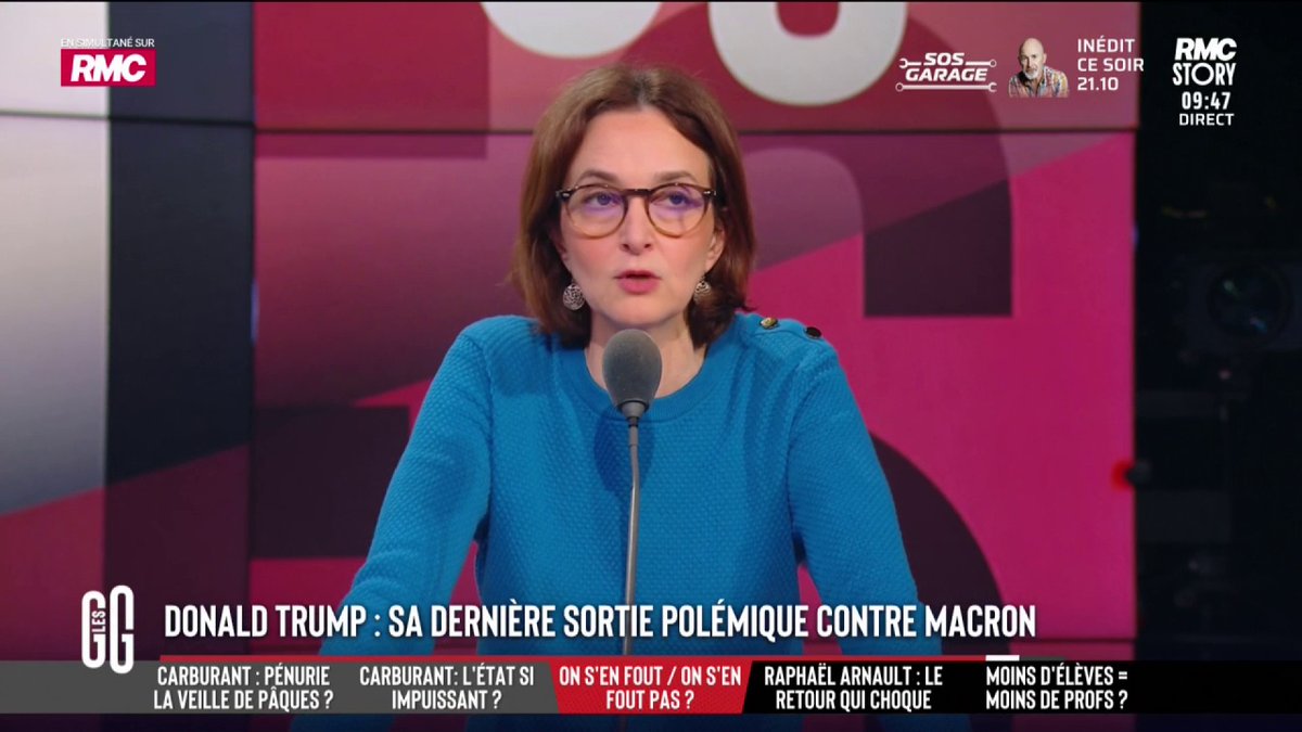 🔴"Il se fait maltraiter par sa femme": Donald Trump tacle Emmanuel Macron 🎙️Barbara Lefebvre: "J'adore ce génie clownesque de Trump. Celui qui ruine la France et qui fait honte aux Français, c'est Emmanuel Macron. Donc tous ceux qui se foutent de lui, j'applaudis" #GGRMC