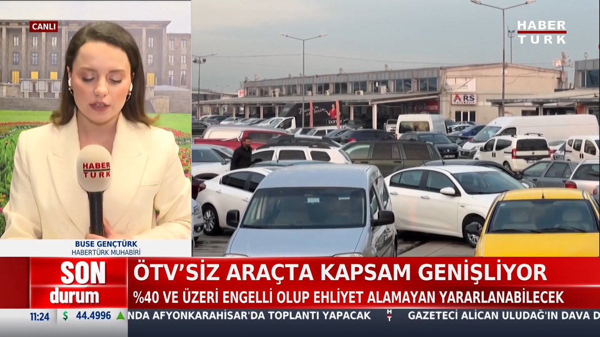 #SONDURUM - ÖTV'siz araçta kapsam genişliyor %40 ve üzeri engelli olup ehliyet alamayan yararlanabilecek.