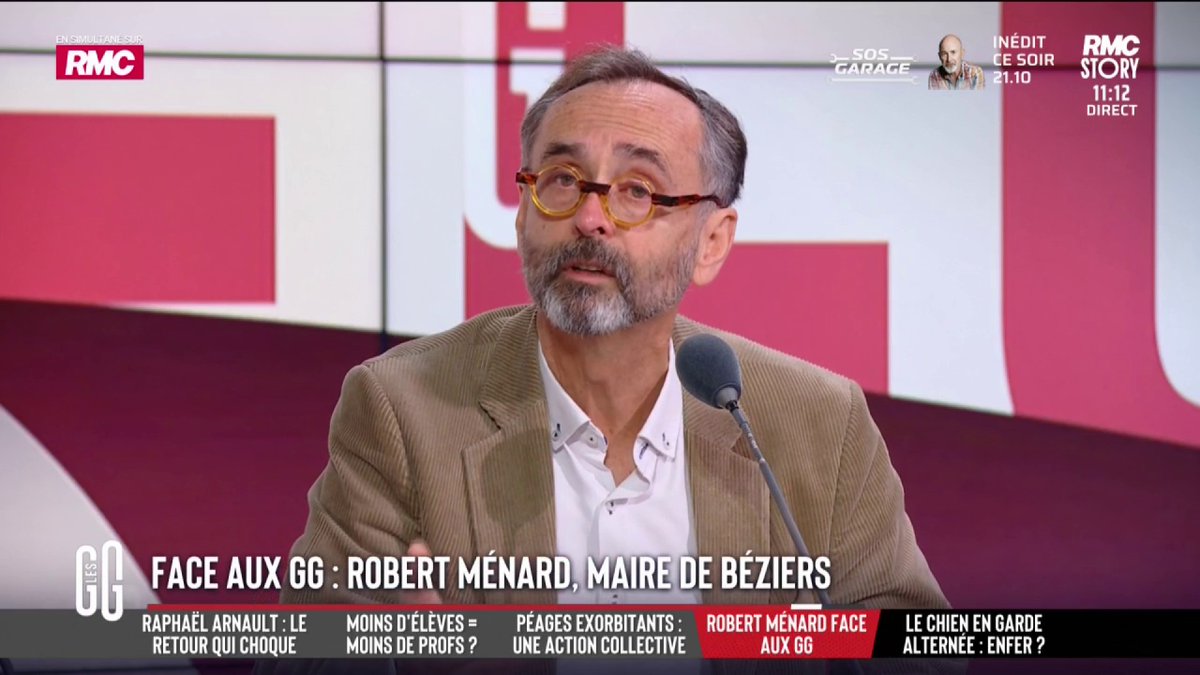 🗨️"Je sais que ma fille a plus pesé que n'importe qui sur mon évolution. Je lui raconte ça pour lui dire: 'oui ma puce, tu me changes'" ➡️ Robert Ménard, maire de Béziers, explique aux GG pourquoi il a écrit un livre à sa fille, intitulé "Lettre à Clara" #GGRMC