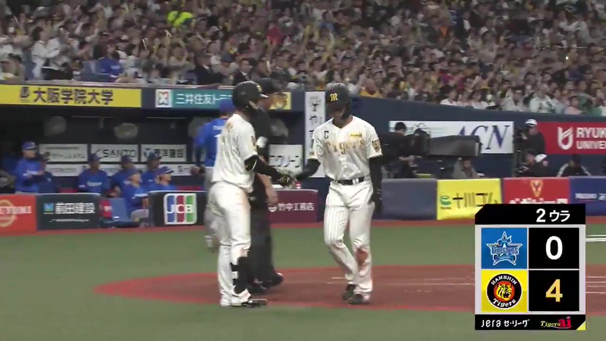 2回裏、近本選手の今季初盗塁となるスチールが相手のミスを誘発し3塁ランナーが生還！