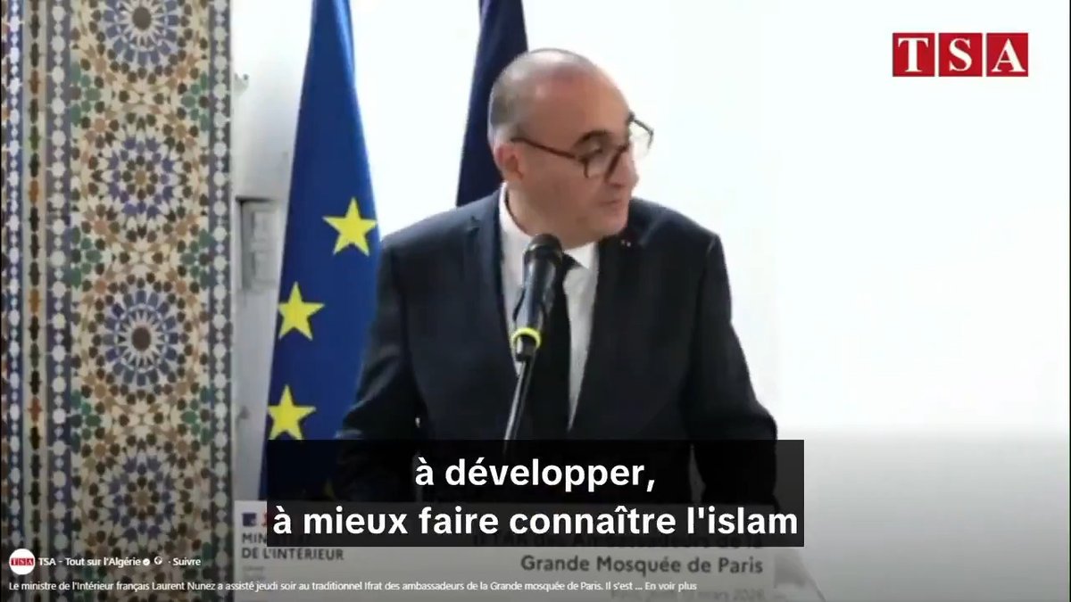 🔴 "Et tu sais, mon cher Chems, combien le président de la République est attaché à développer l'islam (en France)." 😳 Voilà, au cas où vous n'aviez pas compris pourquoi Macron n'a pas marché contre l'antisémitisme, pourquoi il a reconnu l'État palestinien, et surtout pourquoi il n'a jamais demandé aux Français ce qu'ils voulaient quant à l'immigration et l'islamisation. Laurent Nunez l'explique très bien...