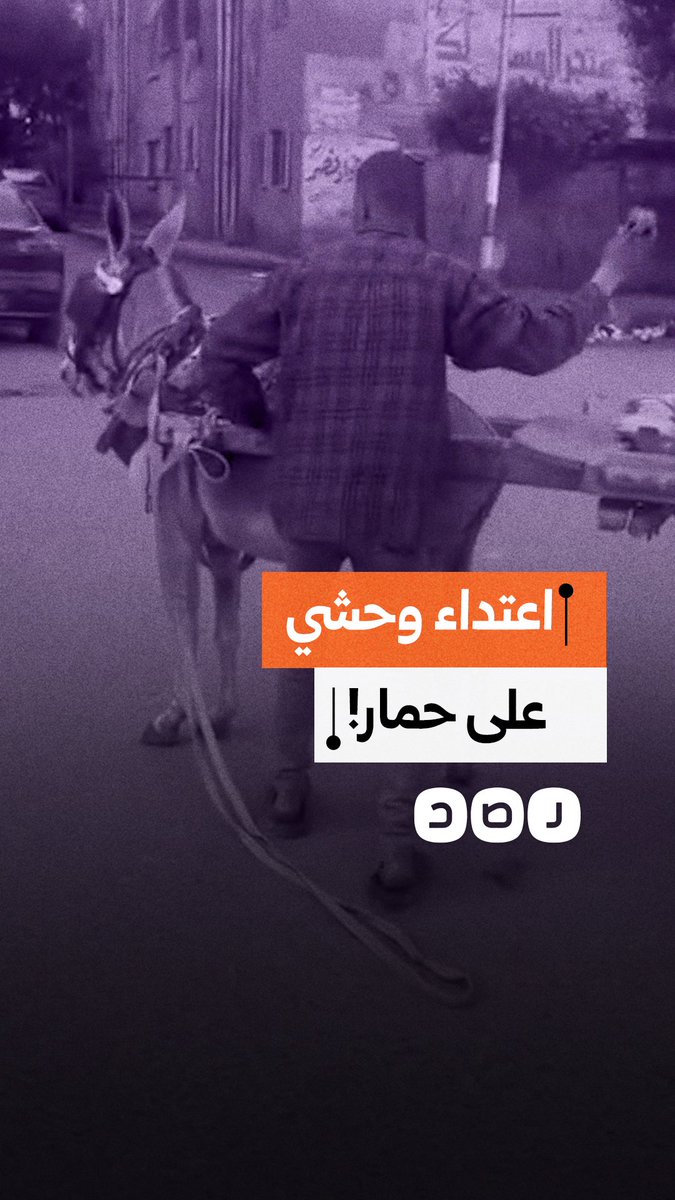 فيديو يوثق اعتداء شخص على حمار بشكل وحشي