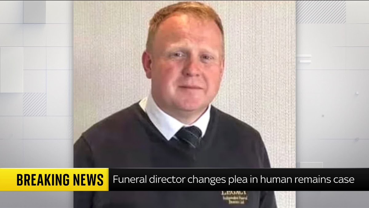 BREAKING: A funeral director has changed his plea to guilty as he admitted to preventing the lawful and decent burials of 30 bodies. Robert Bush previously denied the 30 counts of the charge after human remains were found at his premises. 📺 Sky 501/YT