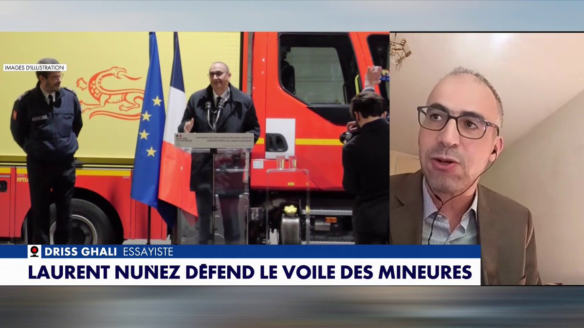 Driss Ghali réagit aux propos du ministre de l'Intérieur Laurent Nuñez, qui refuse d'interdire le voile aux mineures : «Il y a une méconnaissance de l'islam et un ministre qui s'aligne sur l'islamisme», dans #100Frontieres Toute l'info est à retrouver sur