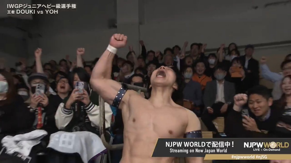 YOH "後楽園の皆さーん、愛してまーす✊" .棚橋 弘至 "..._(X0」∠)_" From the profile URL #njpw #njpwworld #njSG