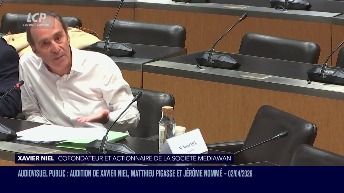 Echanges extrêmement tendus entre Xavier Niel et Jérémie Patrier-Leitus au début de l'audition du patron de Free : "Je vous ai dit 'est-ce qu'on pourrait faire l'audition plus tard aujourd'hui (...) vous m'avez dit 'allez vous faire voir !'" #DirectAN cc Xavier Niel