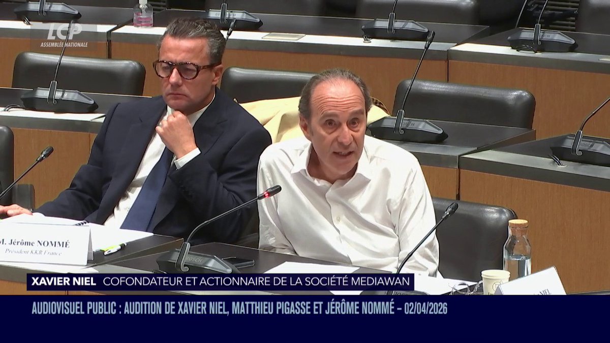 "Vous allez être énormément déçus : je ne fais rien chez Mediawan", dit Xavier Niel. "Je ne fais aucun choix de production. Je suis un actionnaire de contrôle. [...]Si vous aimiez vraiment la France, Charles Alloncle, vous auriez laissé les équipes de Mediawan travailler."