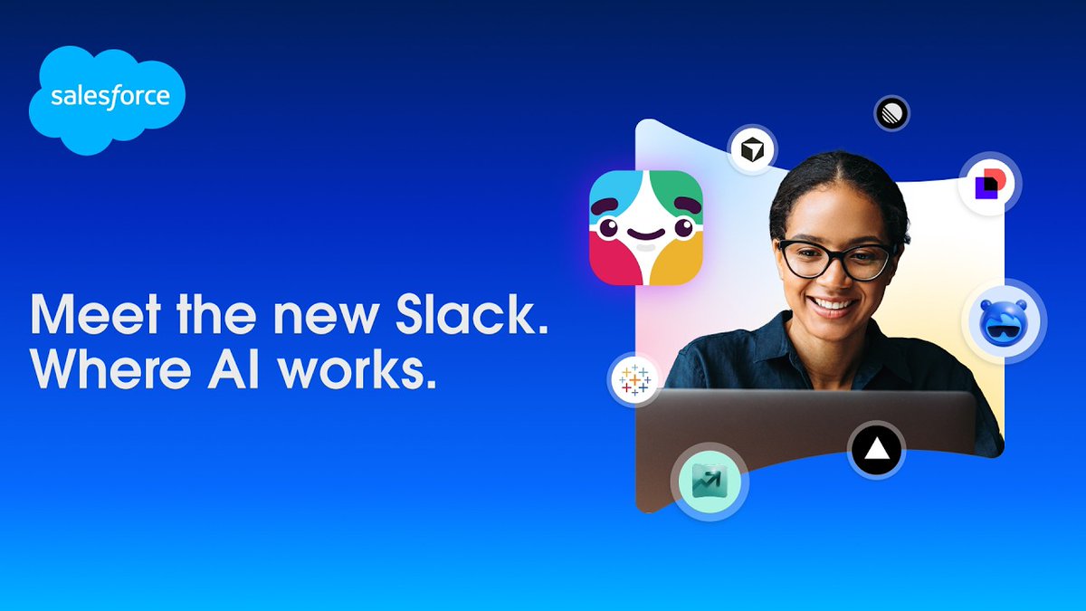Meet the new Slack. Where AI works. โ Slackbot โ Slack Marketplace โ Slack CRM โ Slack + Salesforce โ Slack + Agentforce With Marc Benioff, MrBeast, Anthropic, and @GoWithEngine.