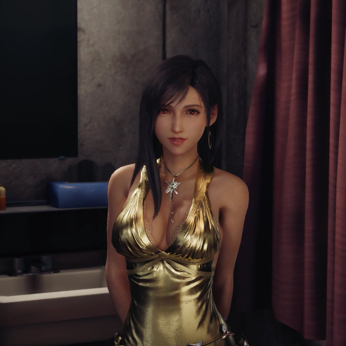 Tifa Lockheart golden dress ver.