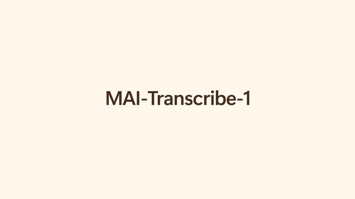MAI‑Transcribe‑1 makes speech‑to‑text clearer, faster, and more reliable even in noisy audio. Ranked #1 on the industry-standard FLEURS word error rate benchmark. Now in public preview. Learn more: