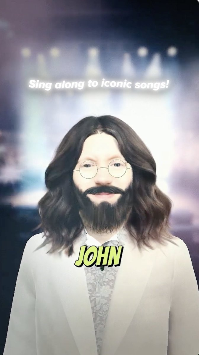 Ever wanted to sing and look like The Beatles? Now you can with this new Snapchat Lens 🤩 Try it out at