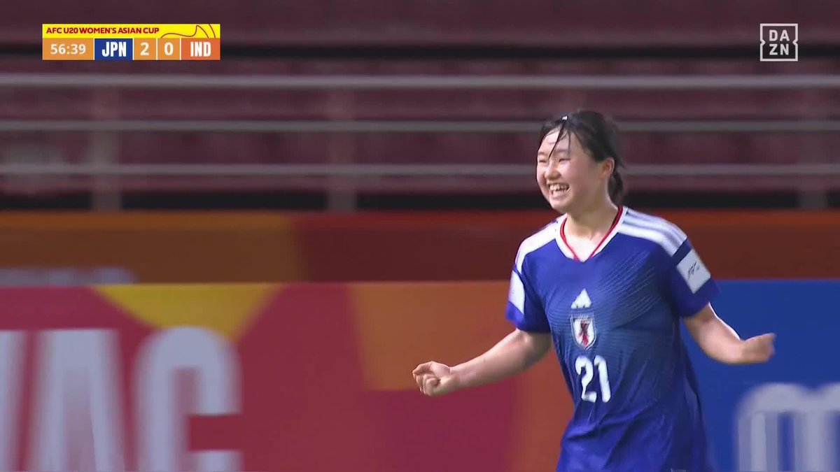 末恐ろしい左足 飛び級で招集 福島望愛が強烈なショットで🇯🇵3点目 🏆️AFC U20女子アジアカップ 🆚日本×インド 📺DAZN ライブ配信中 #U20女子アジアカップ #だったらDAZN