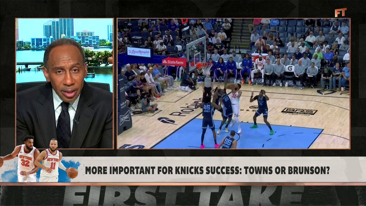 "[The] answer to this is easy. It's Jalen Brunson. ... Everything goes where Jalen Brunson takes you." —Stephen A Smith on the most important player for the Knicks ✍️