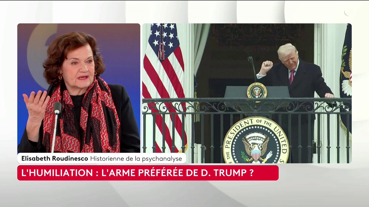 🔴 🗣️ "Ivana, sa première femme, était beaucoup plus intelligente que lui, [...] et il s'est senti infériorisé" : l'historienne de la psychanalyse Elisabeth Roudinesco souligne l'irrespect de Donald Trump à l'égard des femmes. Gilles Bornstein #CestTouteLaQuestion #Canal16