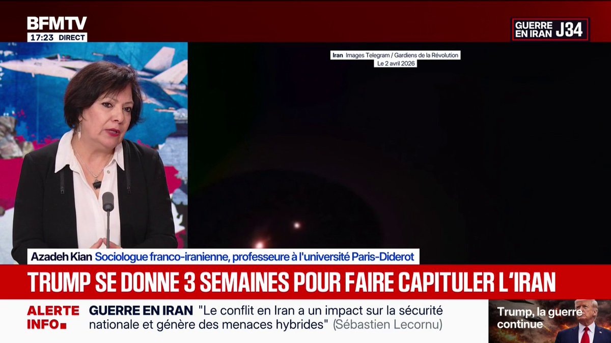 Changement de régime en Iran ? "Ce sont les éléments les plus durs du régime qui sont en place grâce à Monsieur Trump", dénonce la sociologue franco-iranienne Azadeh Kian à propos des États-Unis