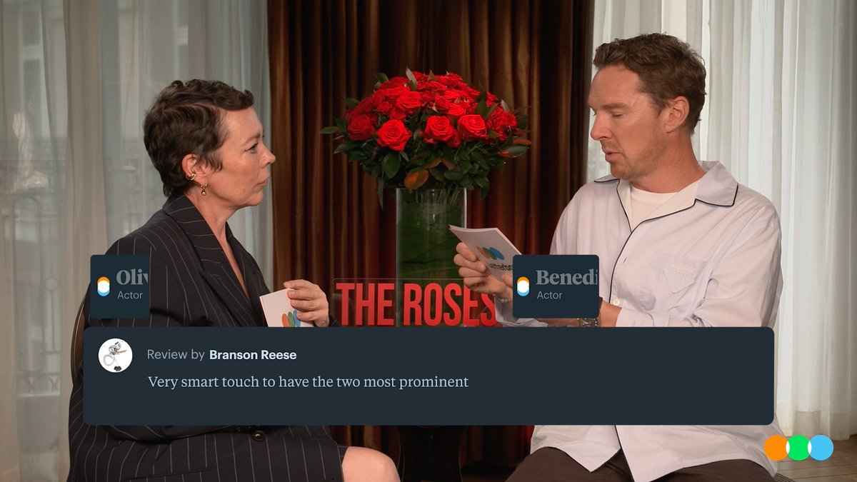 thinking of the favourite today 🌹 Watch the full Guess Your Movie with Olivia Colman and Benedict Cumberbatch here:
