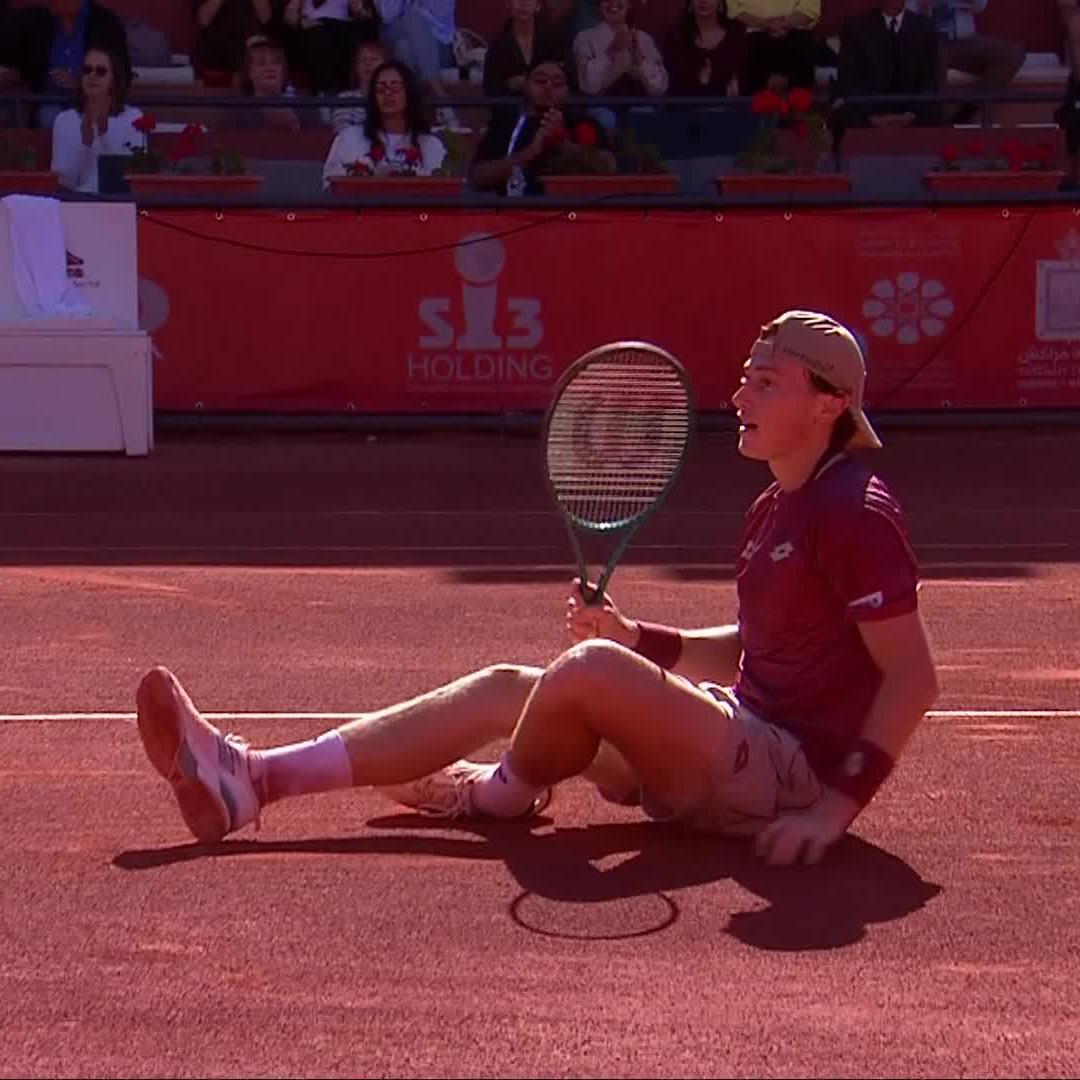 Clay, sweat and tennis 🥵 Buse hustles out a decider! Ignacio Buse #GrandPrixHassanII