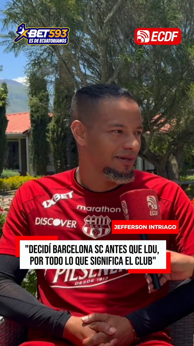 "DECIDÍ IR A BARCELONA SC ANTES QUE A LDU, POR TODO LO QUE SIGNIFICA EL CLUB" 😱👀 Jefferson Intriago, en exclusiva para ECDF, reveló por qué se inclinó por el cuadro amarillo y lo que significa volver al Rodrigo Paz Delgado. #Bet593 🎙️ Mabe