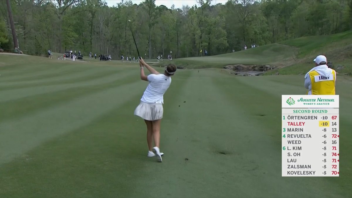 🚨*️⃣🏌🏼‍♀️ #LEADER — Asterisk Talley has the solo lead at the Augusta National Women’s Amateur 🔥