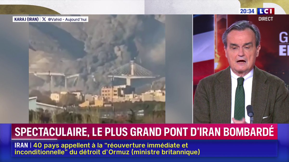 🗣️ "Détruire un objectif civil qui n’a pas d’usage militaire, c’est un crime de guerre. Ramener l’Iran à l’âge de pierre, c’est un crime contre l’humanité." 💬 Gérard Araud réagit à la déclaration de Donald Trump, qui veut "ramener l’Iran à l’âge de pierre"
