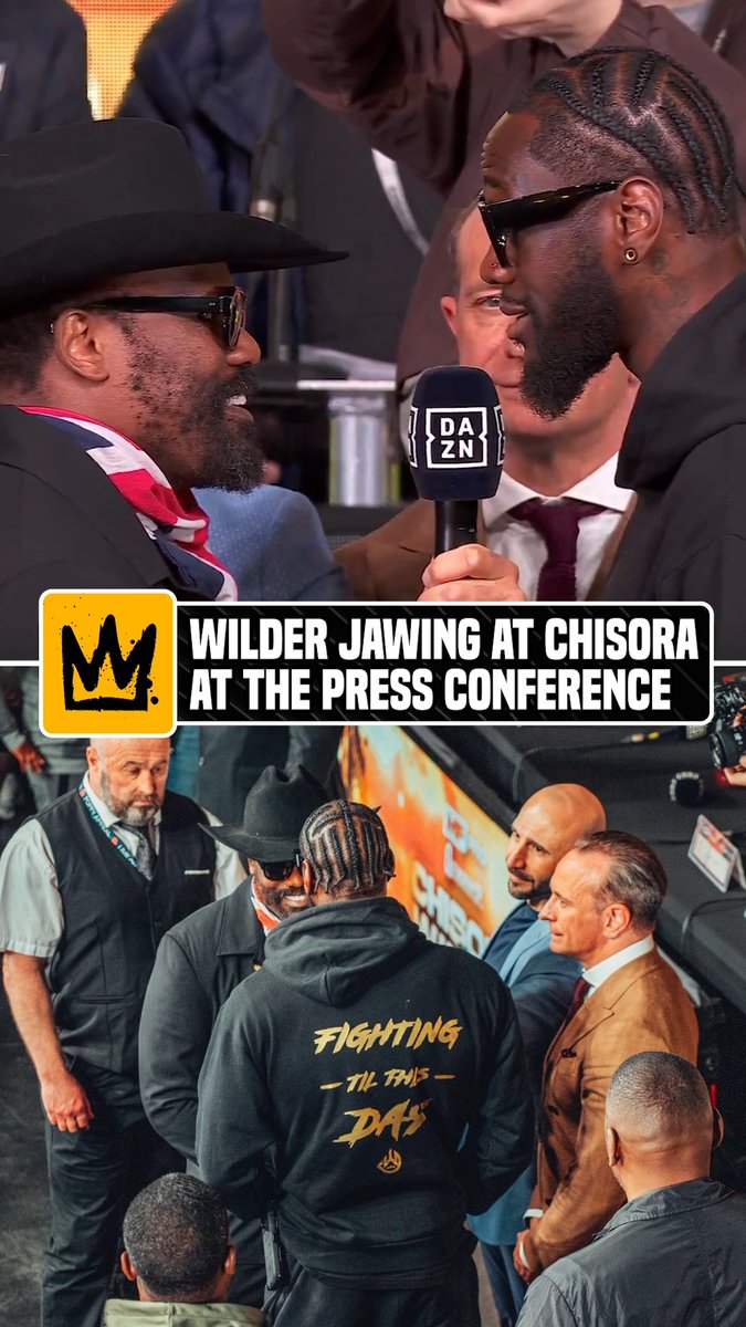 "I am healed, this is a healed Wilder." Deontay Wilder was talking to Derek Chisora during their face-to-face 🗣️ #WilderChisora (via @queensberry)