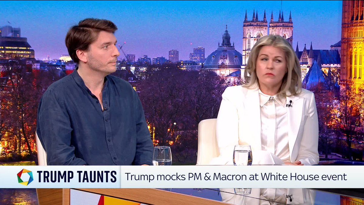 Our #PoliticsHub panel guests, James Schneider and Jo Tanner, discuss whether or not the United States is an important ally for the UK. It comes as Trump mocked Starmer and Macron at a White House event yesterday.