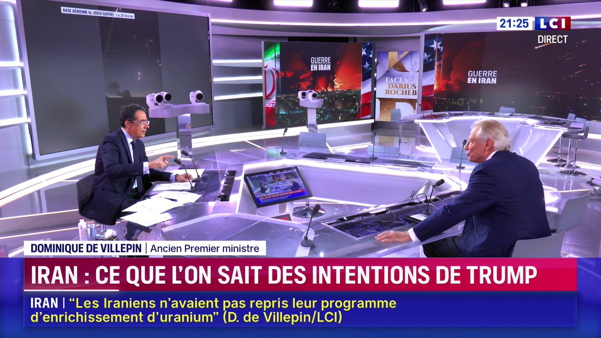 🗣️ Guerre en Iran : "Il faut ouvrir les yeux, Donald Trump est en train de se venger de son impuissance, affirme Dominique de Villepin ▶️ Darius Rochebin